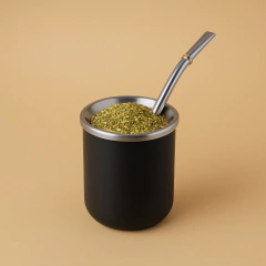 Mate Acero Recto - Negro - comprar online
