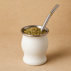 Mate Acero Curvo - Blanco - comprar online